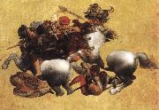 LEONARDO da Vinci Battle of Anghiari oil